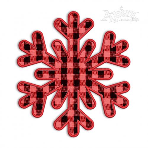 Snowflake Large Applique Embroidery Design
