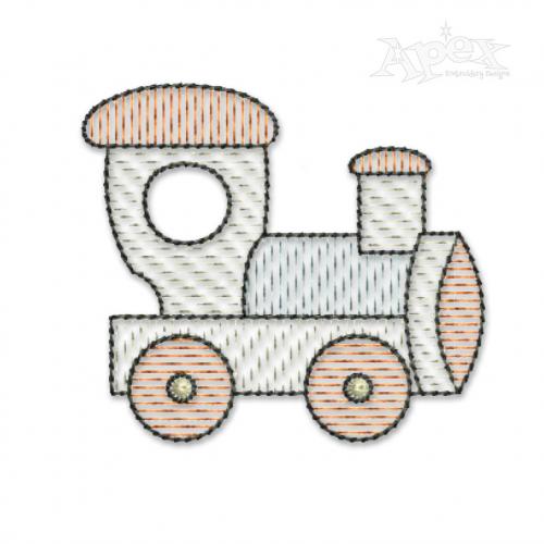 Train Locomotive Embroidery Designs