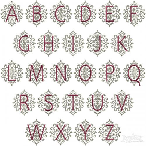 Charles Gate Embroidery Font