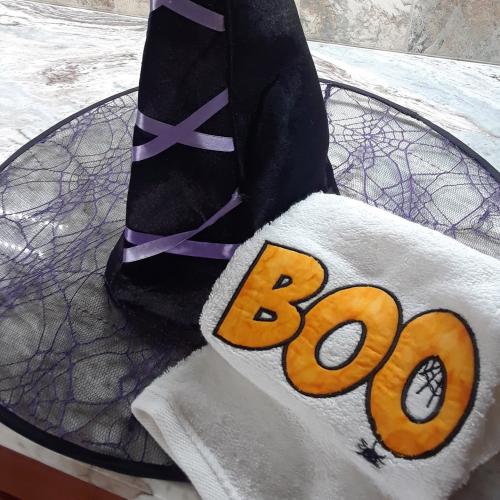 Halloween Boo Applique Embroidery Design