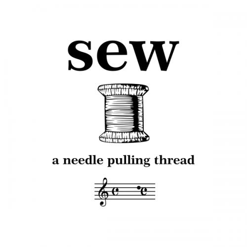 Sew A Needle Pulling Thread SVG Cuttable Designs