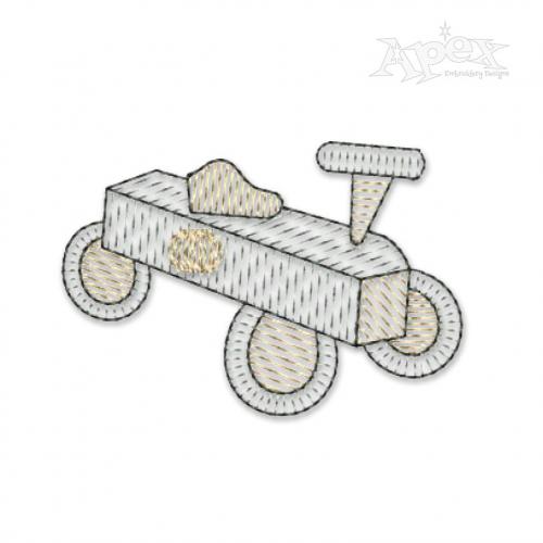 Kid Ride On Toy Embroidery Designs