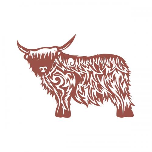 Highland Cow Cuttable Designs