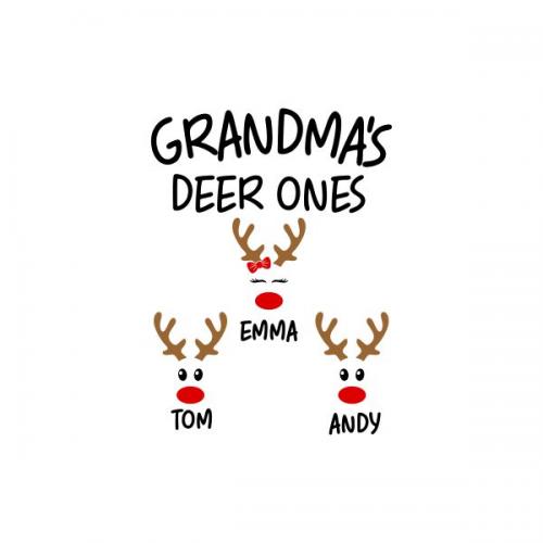 Grandma's Deer Ones Cuttable Designs
