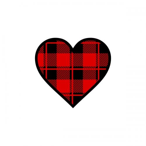 Plaid Pattern Hearts Pack SVG Cuttable Designs