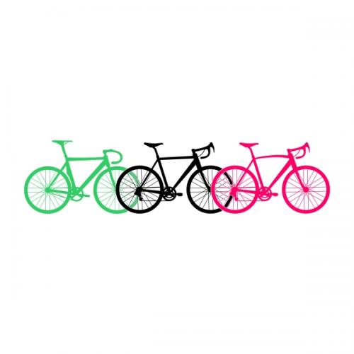 Bike or Bicycle Decal Pack SVG Cuttable Designs