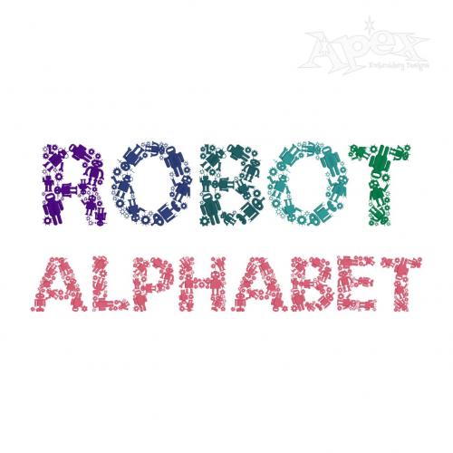 Robot Alphabet Embroidery Font