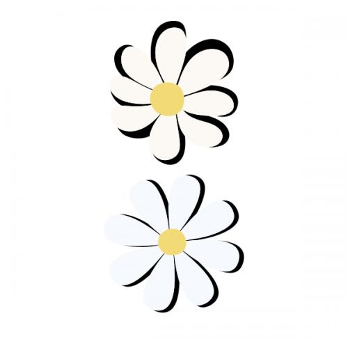 Simple Flowers SVG Cuttable Designs