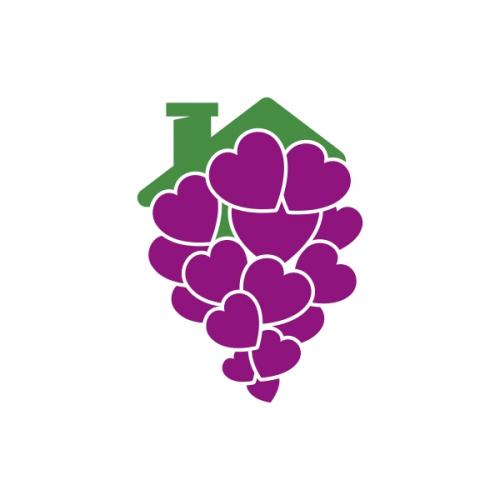Grapes Hearts SVG Cuttable Designs