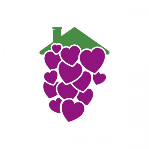 Grapes Hearts SVG Cuttable Designs