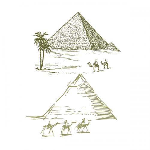 Egypt Pyramid SVG Cuttable Designs