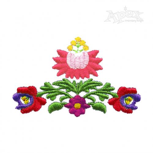 Tiny Decorative Flower #4 Embroidery Design