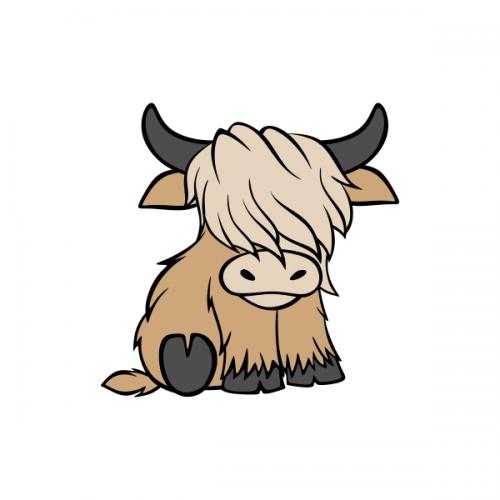 Highland Cow SVG Cuttable Designs