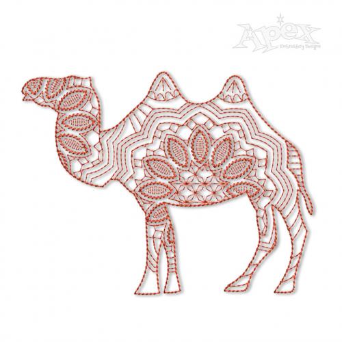 Mandala Camel Embroidery Designs