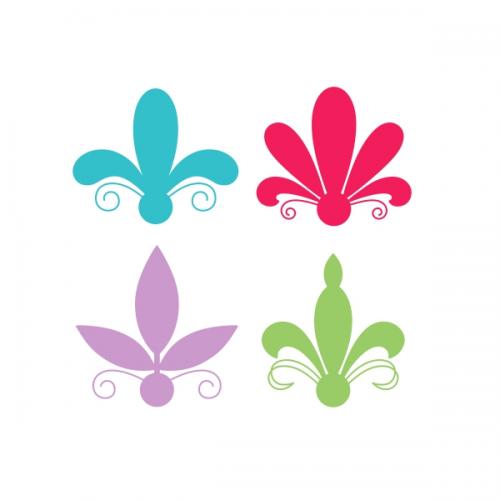 Flourish Flower SVG Cuttable Designs