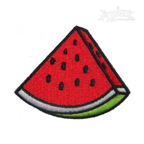 Watermelon Slice Embroidery Design