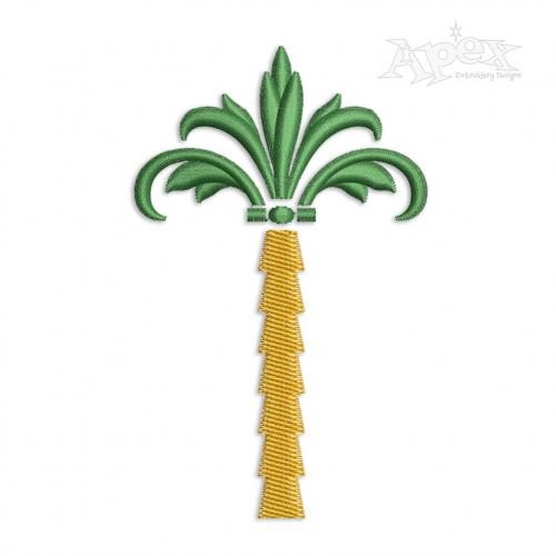 Decor Palm Tree Embroidery Design