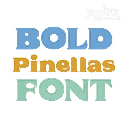 Bold Pinellas Embroidery Font