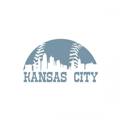 Kansas City Baseball SVG Cuttable Design