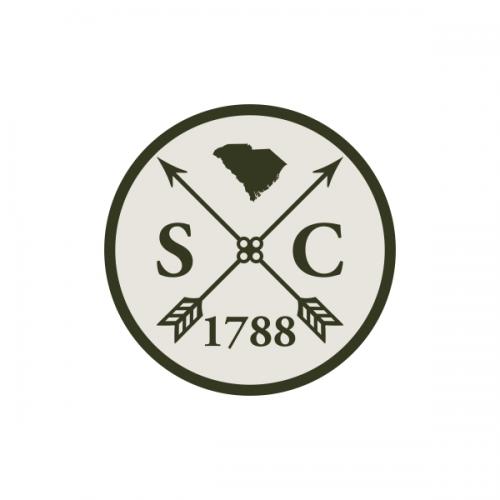 South Carolina SC State Home 1788 SVG Cuttable Design