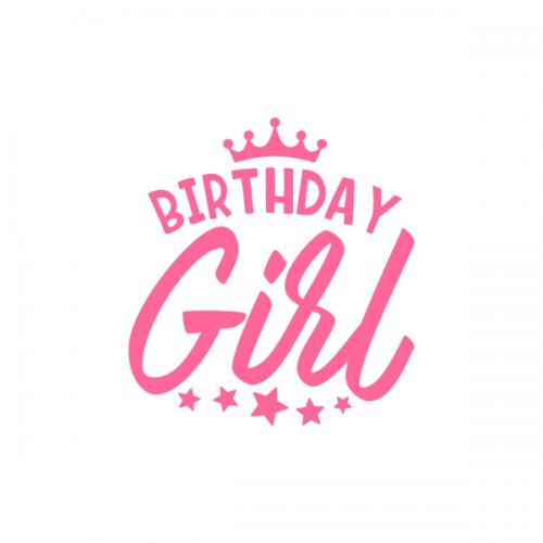 Birthday Girl Crown Tiara SVG Cuttable Design