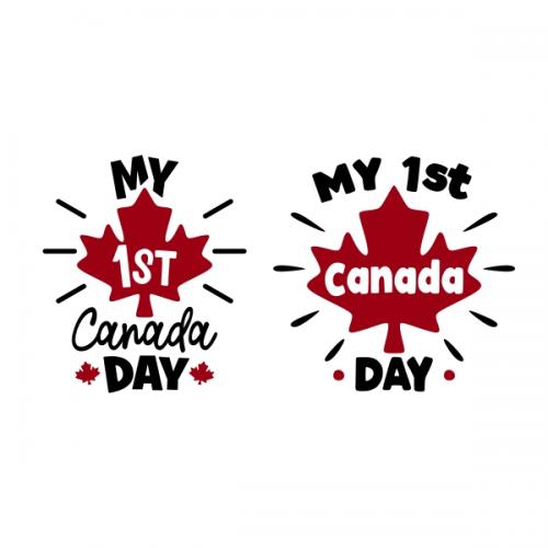 My First Canada Day SVG Cuttable Designs