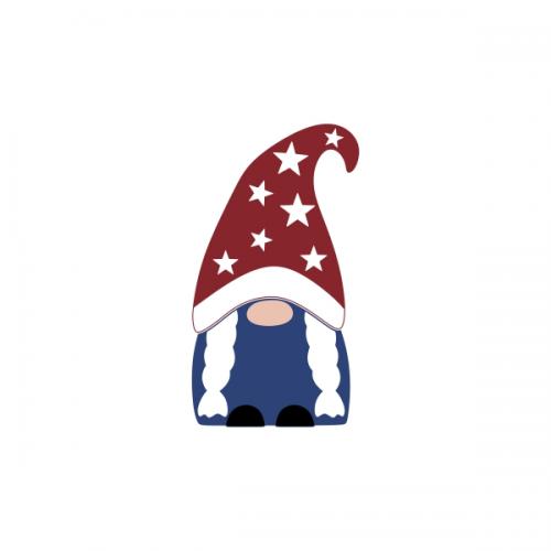 Fourth of July 4th USA Gnome SVG Cuttable Design