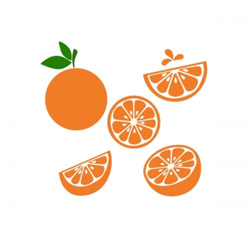 Orange Slice Pack SVG Cuttable Design