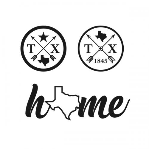 Texas Arrow Home State SVG Cuttable Designs