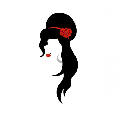 Amy Winehouse Inspired Portrait SVG Cuttable Design