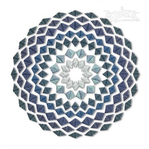 Geometric Flower #4 Embroidery Design