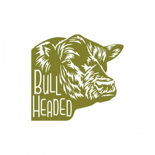 Bull Headed SVG Cuttable Design