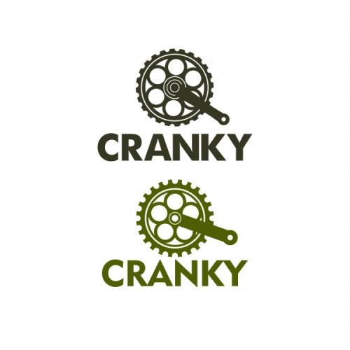 Cranky Bike Crank SVG Cuttable Designs