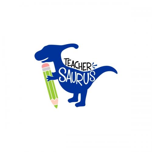 Teacher Saurus Dinosaur Pack SVG Cuttable Design