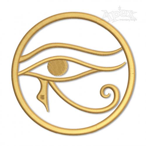 Egyptian Eye of Ra Embroidery Design