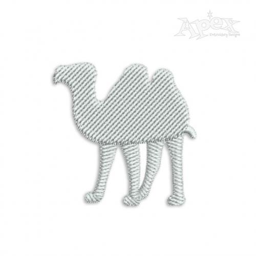 Camel Silhouette Embroidery Design