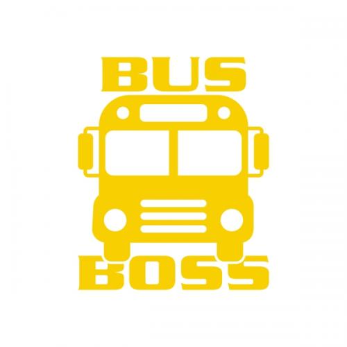Bus Boss School SVG Cuttable Design