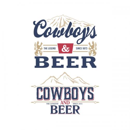 Cowboys and Beer The Legend Since 1873 SVG Cuttable Designs