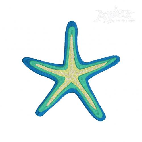 Ocean Starfish Embroidery Design