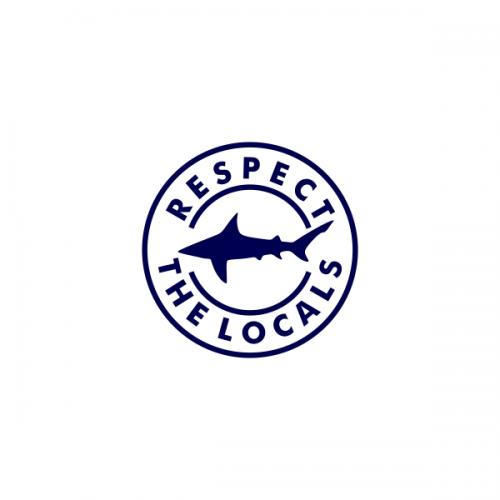Respect the Locals Shark SVG Cuttable Design