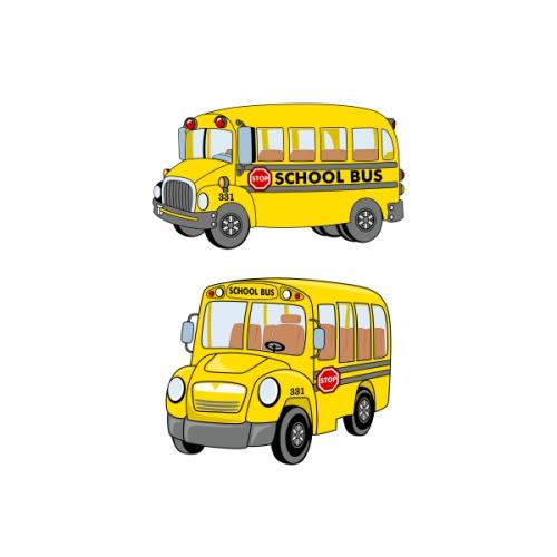 School Bus Pack SVG Cuttable Designs