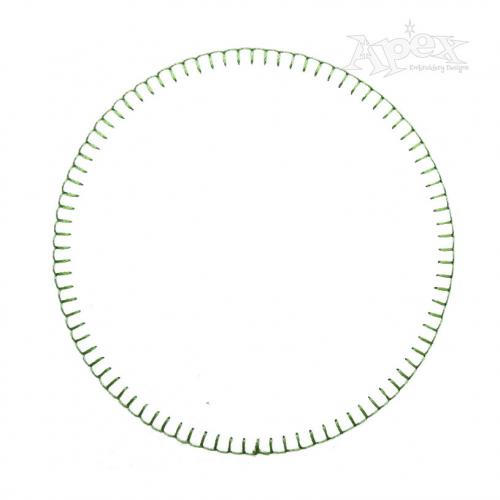Blanket Edge Quick Stitch Circle Frame Embroidery Design