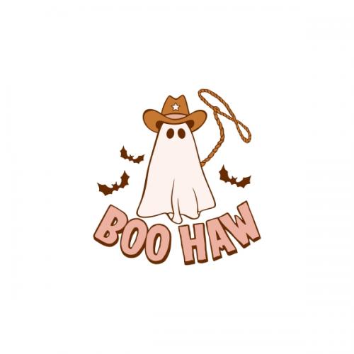 Boo Haw Cowboy Ghost SVG Cuttable Design