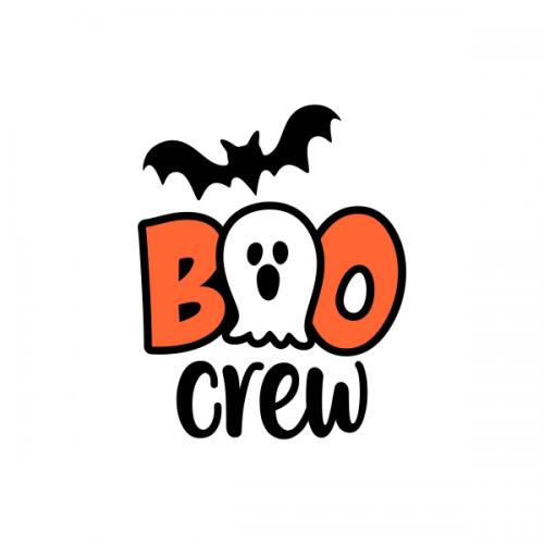 Halloween Boo Crew Ghosts SVG Cuttable Design