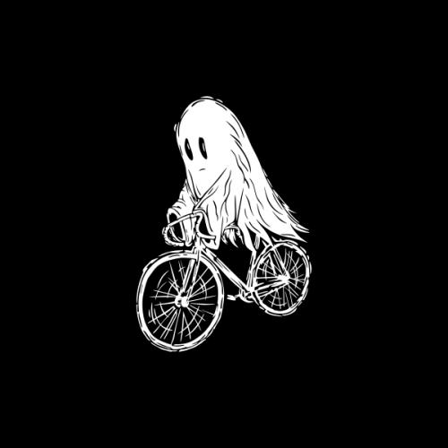 Cycling Ghost Riding Bike SVG Cuttable Design