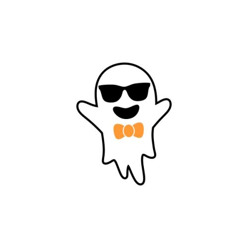Cute Ghost with Sunglasses SVG Cuttable Design