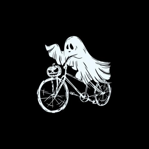 Cycling Ghost Riding Bike SVG Cuttable Design