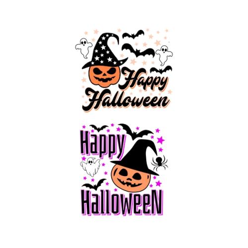 Happy Halloween Witch Pumpkin SVG Cuttable Designs