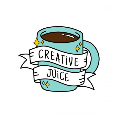 Creative Juice Cup Box SVG Cuttable Design