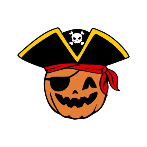 Halloween Pirate Pumpkin SVG Cuttable Design